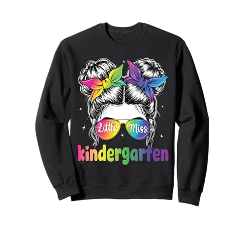 Little Miss Kindergarten Einschulung 1. Tag Mädchen Sweatshirt Little Miss Kindergarten Einschulung 1. Tag Mädchen Sweatshirt von Back To First Day Of School Girl Kid Tee