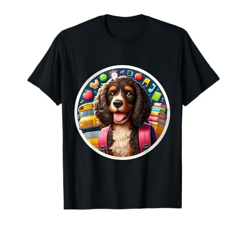 American Water Spaniel „Back To School“ für Jungen, Mädchen und Kinder T-Shirt American Water Spaniel „Back To School“ für Jungen, Mädchen und Kinder T-Shirt von Back To School American Water Spaniel Dog Products