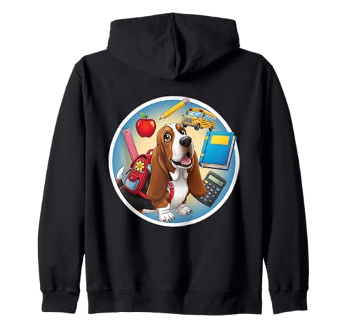 Back To School Basset Hound Hund Jungen Mädchen Besitzer Kind Kinder Kapuzenjacke Back To School Basset Hound Hund Jungen Mädchen Besitzer Kind Kinder Kapuzenjacke von Back To School Basset Hound Dog Products