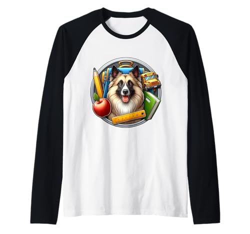 Zurück zur Schule Belgischer Schäferhund Jungen Mädchen Schüler Kinder Raglan Zurück zur Schule Belgischer Schäferhund Jungen Mädchen Schüler Kinder Raglan von Back To School Belgian Sheepdog Dog Products
