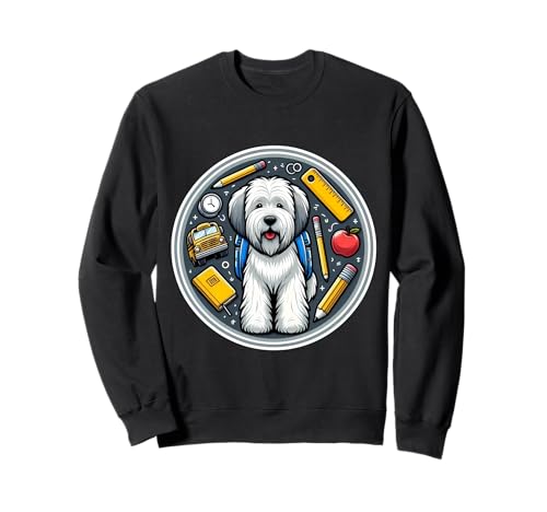 Zurück zur Schule, Briard, Hund, Junge, Mädchen, Besitzer, Student, Kinder, Kind Sweatshirt Zurück zur Schule, Briard, Hund, Junge, Mädchen, Besitzer, Student, Kinder, Kind Sweatshirt von Back To School Briard Dog Products