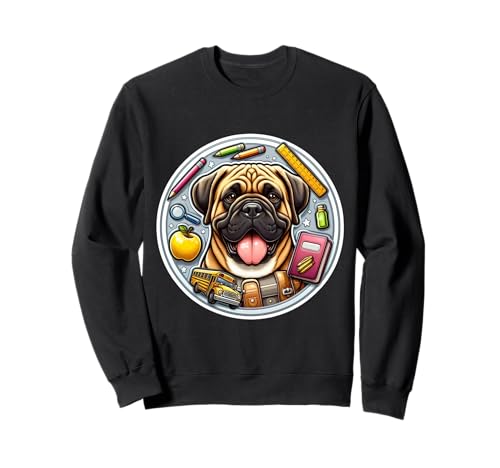 Schulanfang Bullmastiff Hund Jungen Mädchen Besitzer Schüler Kinder Sweatshirt Schulanfang Bullmastiff Hund Jungen Mädchen Besitzer Schüler Kinder Sweatshirt von Back To School Bullmastiff Dog Products