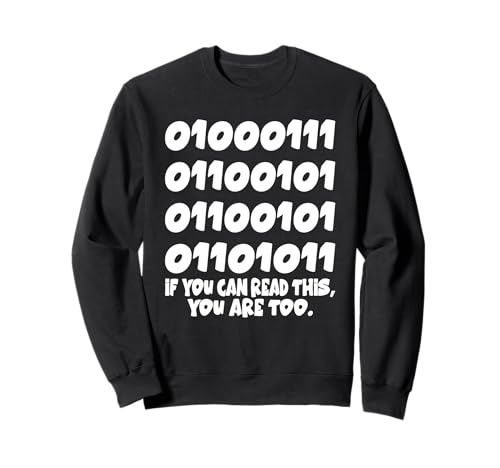 Lustiger Computer Binärcode Geek Nerd Programmierer Kinder Herren Sweatshirt von Back To School Computer Nerd Outfit Tee
