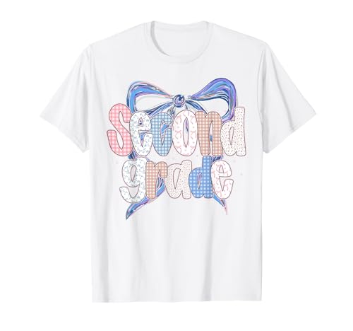 2. Klasse Preppy Floral Coquette Bow Girly Back to School T-Shirt 2. Klasse Preppy Floral Coquette Bow Girly Back to School T-Shirt von Back To School Coquette Bow Teacher Girls Outfits