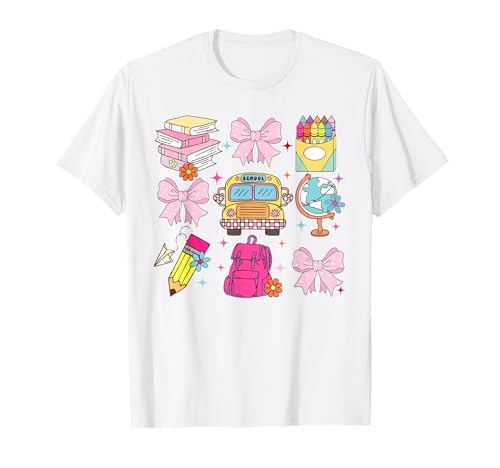 Coquette Bow Teacher Zurück in die Schule, Lehrer, Leben, Schüler, Kind T-Shirt Coquette Bow Teacher Zurück in die Schule, Lehrer, Leben, Schüler, Kind T-Shirt von Back To School Coquette Bow Teacher Student Kid