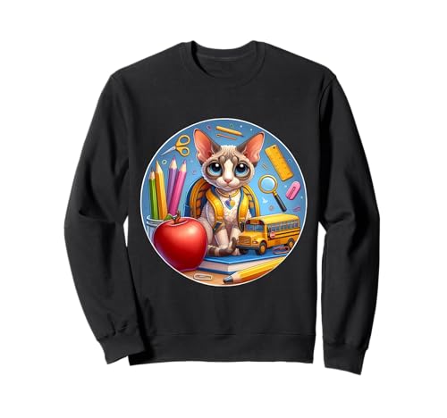 Back To School Devon Rex Katze Jungen Mädchen Student Kinder Besitzer Sweatshirt Back To School Devon Rex Katze Jungen Mädchen Student Kinder Besitzer Sweatshirt von Back To School Devon Rex Cat Products