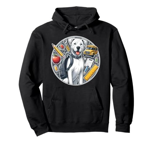 Zurück zur Schule, Dogo Argentino, Hund, Junge, Mädchen, Besitzer, Schüler Pullover Hoodie Zurück zur Schule, Dogo Argentino, Hund, Junge, Mädchen, Besitzer, Schüler Pullover Hoodie von Back To School Dogo Argentino Dog Products