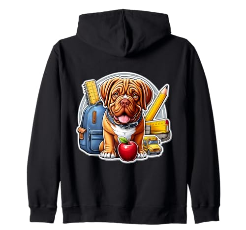 Back To School Dogue de Bordeaux Hund Jungen Mädchen Besitzer Kinder Kapuzenjacke Back To School Dogue de Bordeaux Hund Jungen Mädchen Besitzer Kinder Kapuzenjacke von Back To School Dogue de Bordeaux Dog Products