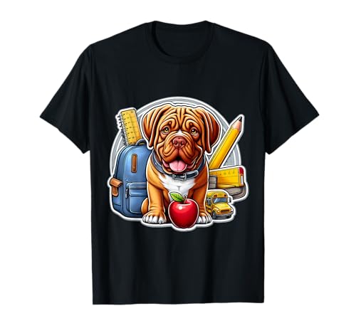 Back To School Dogue de Bordeaux Hund Jungen Mädchen Besitzer Kinder T-Shirt von Back To School Dogue de Bordeaux Dog Products