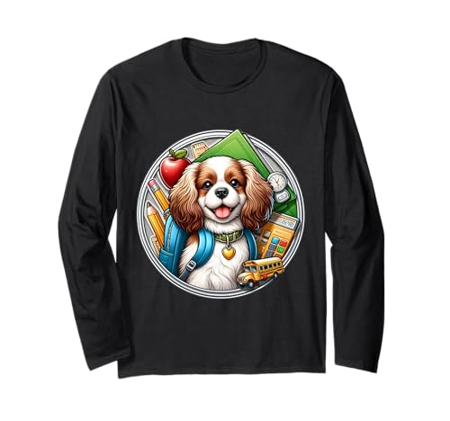 Englisches Spielzeug für den Schulanfang, spanischer Hund, Jungen, Mädchen, Schüler, Kinder Langarmshirt Englisches Spielzeug für den Schulanfang, spanischer Hund, Jungen, Mädchen, Schüler, Kinder Langarmshirt von Back To School English Toy Spaniel Dog Products