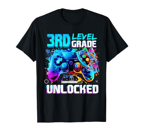 Back to School Unlocked Gamer, 3. Klasse, für Kinder und Jungen T-Shirt Back to School Unlocked Gamer, 3. Klasse, für Kinder und Jungen T-Shirt von Back To School Gamer