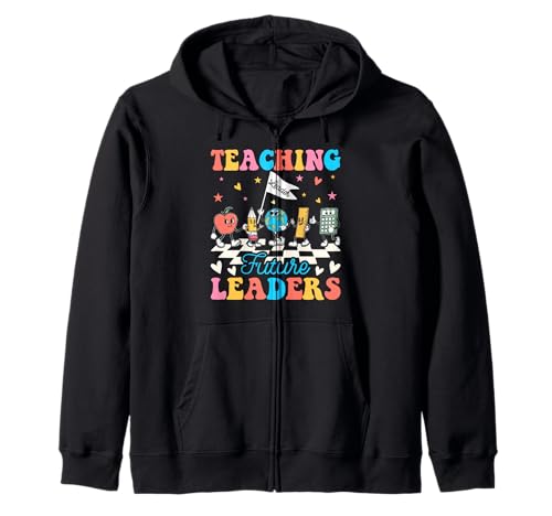 Retro Teaching Future Leaders Back to School Man Women Kapuzenjacke von Back To School Gift Apparel