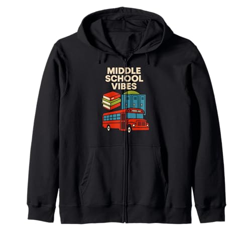 Back To School Middle School Vibes Süßer erster Tag für Frauen Kapuzenjacke Back To School Middle School Vibes Süßer erster Tag für Frauen Kapuzenjacke von Back To School Happy Middle School Outfit Apparel