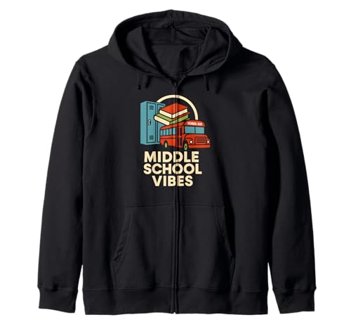 Back To School Middle School Vibes Süßer erster Tag für Frauen Kapuzenjacke Back To School Middle School Vibes Süßer erster Tag für Frauen Kapuzenjacke von Back To School Happy Middle School Outfit Apparel