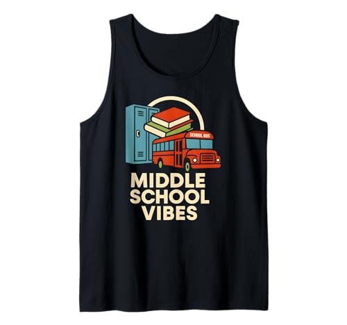Back To School Middle School Vibes Süßer erster Tag für Frauen Tank Top Back To School Middle School Vibes Süßer erster Tag für Frauen Tank Top von Back To School Happy Middle School Outfit Apparel
