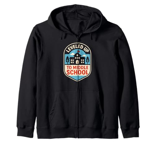 In die Mittelschule hochgestuft Coole Kinder, Jungs, zurück zur Schule Kapuzenjacke In die Mittelschule hochgestuft Coole Kinder, Jungs, zurück zur Schule Kapuzenjacke von Back To School Happy Middle School Outfit Apparel