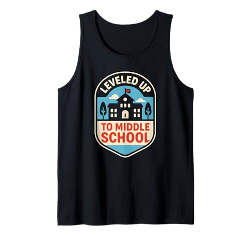 In die Mittelschule hochgestuft Coole Kinder, Jungs, zurück zur Schule Tank Top In die Mittelschule hochgestuft Coole Kinder, Jungs, zurück zur Schule Tank Top von Back To School Happy Middle School Outfit Apparel