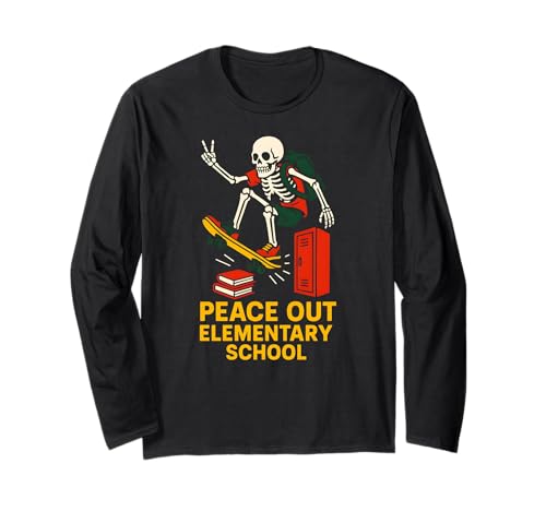 Middle School Peace Out Elementary Coole Kinder gehen wieder zur Schule Langarmshirt Middle School Peace Out Elementary Coole Kinder gehen wieder zur Schule Langarmshirt von Back To School Happy Middle School Outfit Apparel