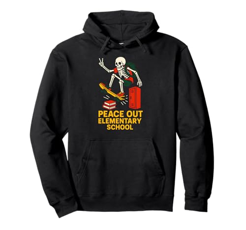 Middle School Peace Out Elementary Coole Kinder gehen wieder zur Schule Pullover Hoodie von Back To School Happy Middle School Outfit Apparel