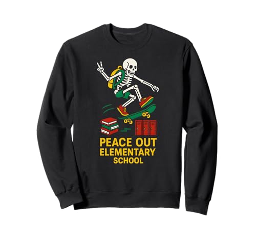 Middle School Peace Out Elementary Coole Kinder gehen wieder zur Schule Sweatshirt Middle School Peace Out Elementary Coole Kinder gehen wieder zur Schule Sweatshirt von Back To School Happy Middle School Outfit Apparel