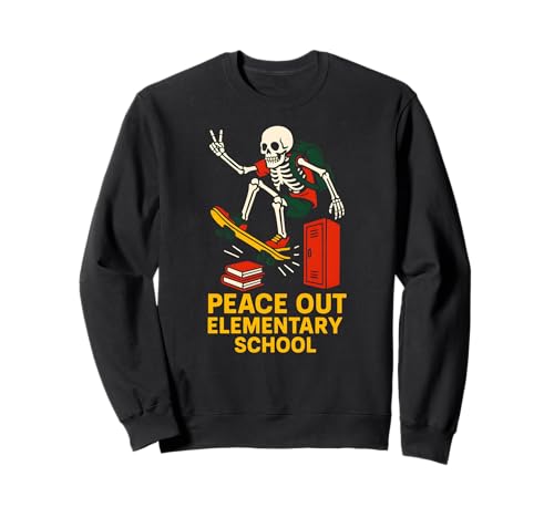 Middle School Peace Out Elementary Coole Kinder gehen wieder zur Schule Sweatshirt Middle School Peace Out Elementary Coole Kinder gehen wieder zur Schule Sweatshirt von Back To School Happy Middle School Outfit Apparel