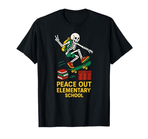 Middle School Peace Out Elementary Coole Kinder gehen wieder zur Schule T-Shirt Middle School Peace Out Elementary Coole Kinder gehen wieder zur Schule T-Shirt von Back To School Happy Middle School Outfit Apparel