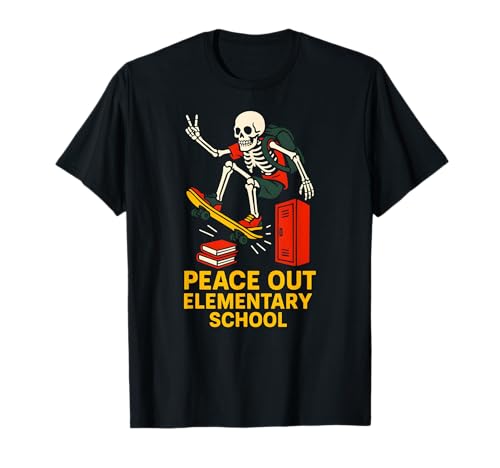Middle School Peace Out Elementary Coole Kinder gehen wieder zur Schule T-Shirt Middle School Peace Out Elementary Coole Kinder gehen wieder zur Schule T-Shirt von Back To School Happy Middle School Outfit Apparel