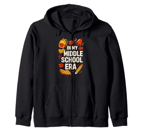 Zurück zur Schule in meiner Mittelschulzeit Süßer erster Tag für Frauen Kapuzenjacke Zurück zur Schule in meiner Mittelschulzeit Süßer erster Tag für Frauen Kapuzenjacke von Back To School Happy Middle School Outfit Apparel