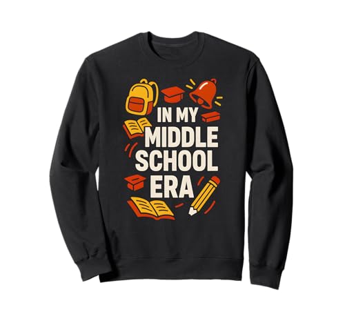 Zurück zur Schule in meiner Mittelschulzeit Süßer erster Tag für Frauen Sweatshirt Zurück zur Schule in meiner Mittelschulzeit Süßer erster Tag für Frauen Sweatshirt von Back To School Happy Middle School Outfit Apparel