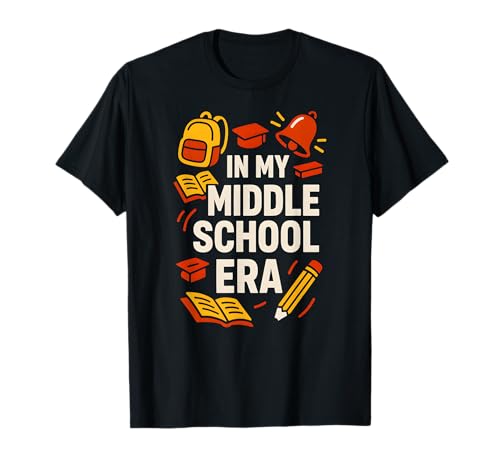 Zurück zur Schule in meiner Mittelschulzeit Süßer erster Tag für Frauen T-Shirt Zurück zur Schule in meiner Mittelschulzeit Süßer erster Tag für Frauen T-Shirt von Back To School Happy Middle School Outfit Apparel