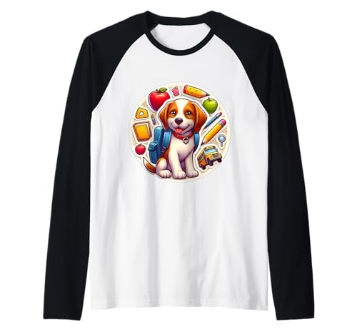 Zurück zur Schule Harrier, Hund, Junge, Mädchen, Besitzer, Student, Kinder, Kind Raglan Zurück zur Schule Harrier, Hund, Junge, Mädchen, Besitzer, Student, Kinder, Kind Raglan von Back To School Harrier Dog Products