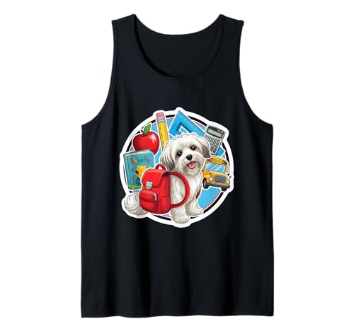 Zurück zur Schule Havaneser Hund Jungen Mädchen Besitzer Schüler Kinder Tank Top Zurück zur Schule Havaneser Hund Jungen Mädchen Besitzer Schüler Kinder Tank Top von Back To School Havanese Dog Products