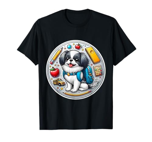 Back To School Japanischer Kinnhund Junge Mädchen Kinder Besitzer Student T-Shirt Back To School Japanischer Kinnhund Junge Mädchen Kinder Besitzer Student T-Shirt von Back To School Japanese Chin Dog Products