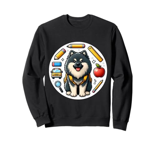 Zurück zur Schule, Keeshond, Hund, für Jungen, Mädchen, Besitzer, Schüler, Kinder Sweatshirt von Back To School Keeshond Dog Products