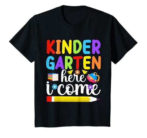 Kinder Aufgepasst Kindergarten Hier komme ich Kinder zurück zur Schule T-Shirt Kinder Aufgepasst Kindergarten Hier komme ich Kinder zurück zur Schule T-Shirt von Back To School Kindergarten