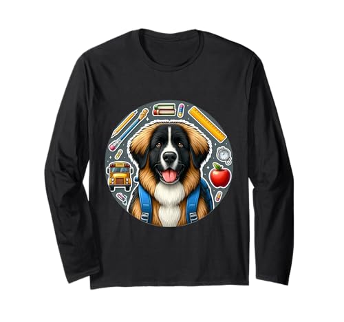 Back To School Leonberger Hund Jungen Mädchen Besitzer Schüler Kinder Langarmshirt Back To School Leonberger Hund Jungen Mädchen Besitzer Schüler Kinder Langarmshirt von Back To School Leonberger Dog Products