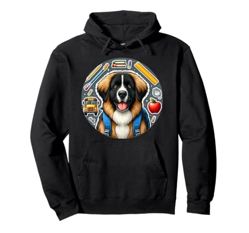 Back To School Leonberger Hund Jungen Mädchen Besitzer Schüler Kinder Pullover Hoodie von Back To School Leonberger Dog Products
