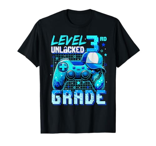 Controller 3. Klasse freigeschaltet Back to School Kinder Jungen T-Shirt von Back To School Level Unlocked Kids Boys