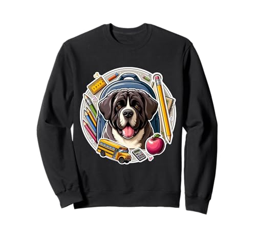 Zurück zur Schule Neopolitanischer Mastiff Hund Junge Mädchen Besitzer Student Sweatshirt Zurück zur Schule Neopolitanischer Mastiff Hund Junge Mädchen Besitzer Student Sweatshirt von Back To School Neopolitan Mastiff Dog Products