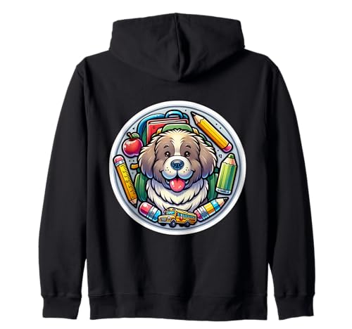 Back To School Neufundländer Hund Jungen Mädchen Besitzer Student Kinder Kapuzenjacke von Back To School Newfoundland Dog Products