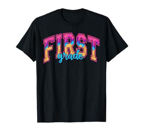 First Grade Baseball Drip für Jungen, Ice Cream Drip Teacher T-Shirt First Grade Baseball Drip für Jungen, Ice Cream Drip Teacher T-Shirt von Back To School Outfit Boys Girls Women Men