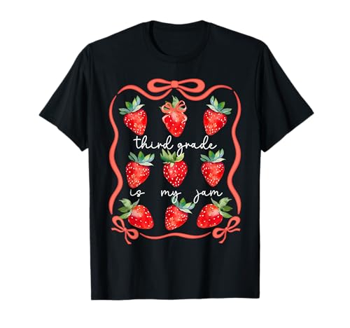Third Grade is My Jam Strawberry Back to School Mädchen Jungen T-Shirt Third Grade is My Jam Strawberry Back to School Mädchen Jungen T-Shirt von Back To School Outfit Boys Girls Women Men