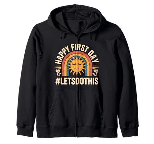 Alles Gute zum ersten Tag, Lass Uns das tun. Willkommen zurück in die Schule, Kinder Kapuzenjacke Alles Gute zum ersten Tag, Lass Uns das tun. Willkommen zurück in die Schule, Kinder Kapuzenjacke von Back To School Outfit