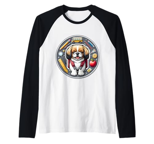 Back To School Pekinese Dog Boys Girls Owner Student Kids Raglan Back To School Pekinese Dog Boys Girls Owner Student Kids Raglan von Back To School Pekingese Dog Products