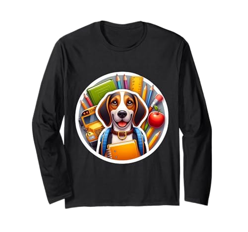 Back To School Plott Hound Dog für Jungen, Mädchen, Besitzer, Schüler, Kinder Langarmshirt von Back To School Plott Hound Dog Products