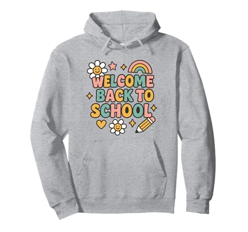 Retro-Welcome Back to School Teacher Appreciation Kids Girls Pullover Hoodie Retro-Welcome Back to School Teacher Appreciation Kids Girls Pullover Hoodie von Back To School Retro Teacher Student Daisy Rainbow