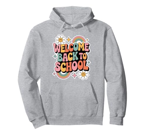 Retro-Welcome Back to School Teacher Appreciation Kids Girls Pullover Hoodie Retro-Welcome Back to School Teacher Appreciation Kids Girls Pullover Hoodie von Back To School Retro Teacher Student Daisy Rainbow