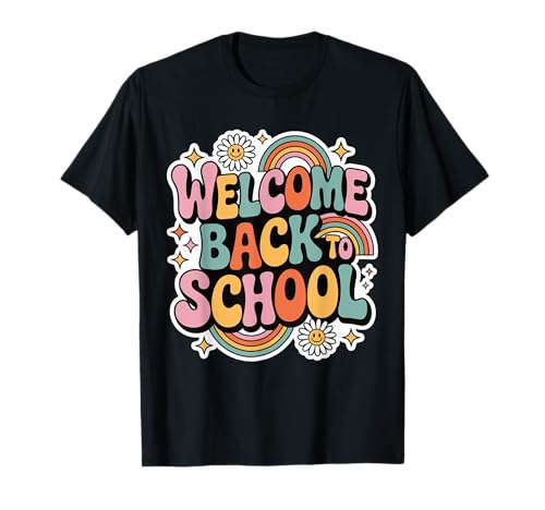Retro-Welcome Back to School Teacher Appreciation Kids Girls T-Shirt Retro-Welcome Back to School Teacher Appreciation Kids Girls T-Shirt von Back To School Retro Teacher Student Daisy Rainbow