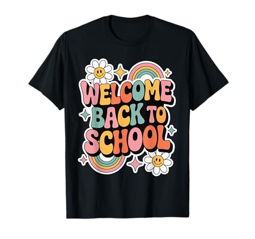 Retro-Welcome Back to School Teacher Appreciation Kids Girls T-Shirt Retro-Welcome Back to School Teacher Appreciation Kids Girls T-Shirt von Back To School Retro Teacher Student Daisy Rainbow
