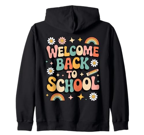 Retro-Welcome Back to School Teacher Appreciation für Jungen und Mädchen Kapuzenjacke Retro-Welcome Back to School Teacher Appreciation für Jungen und Mädchen Kapuzenjacke von Back To School Retro Teacher Student Daisy Rainbow